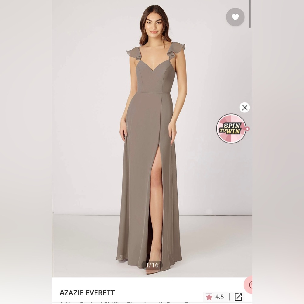 Azazie Everett
Dress Color: Taupe